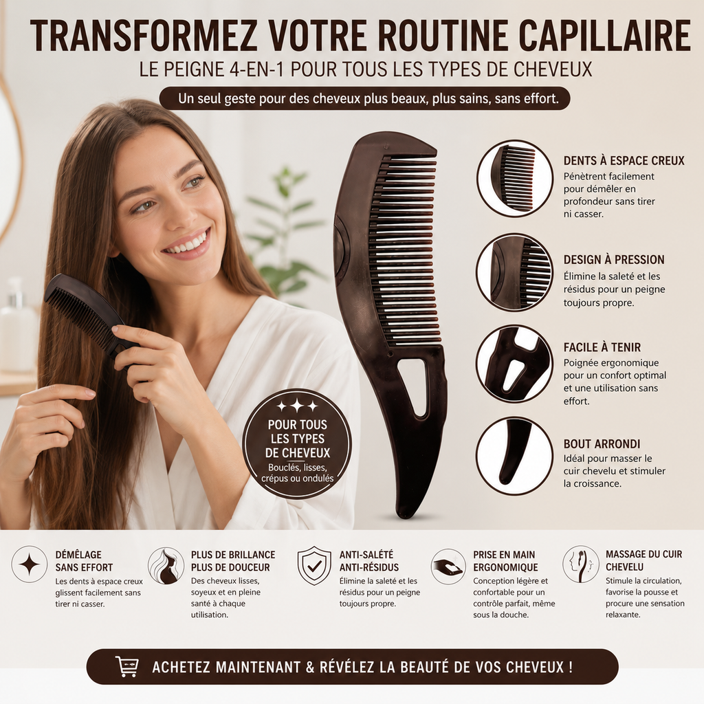 ScalpGlow™ – Anti-Dandruff Massage Comb & Scalp Treatment