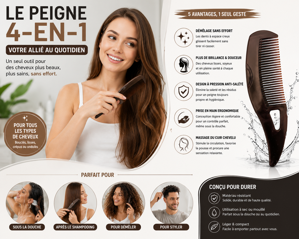 ScalpGlow™ – Anti-Dandruff Massage Comb & Scalp Treatment