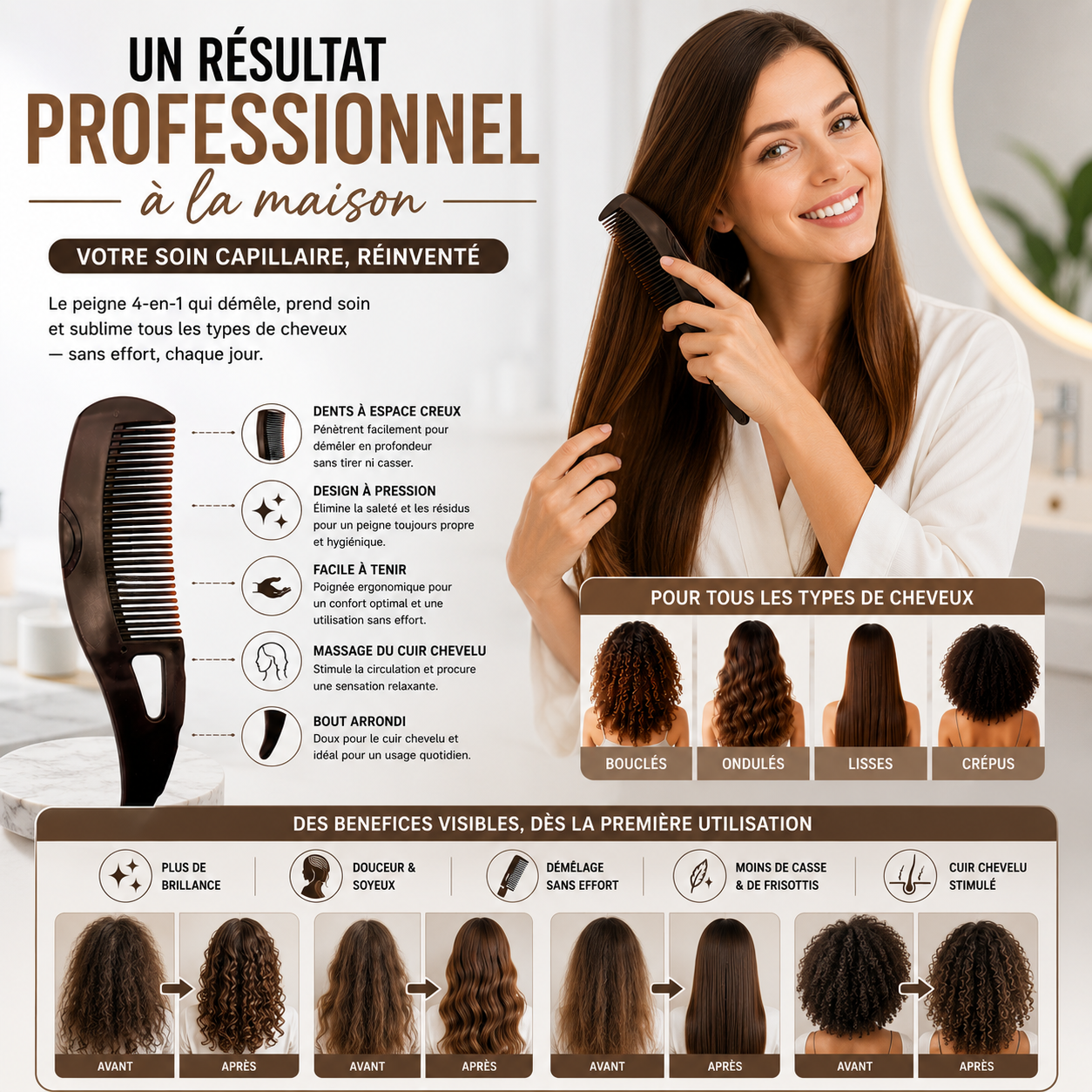 ScalpGlow™ – Anti-Dandruff Massage Comb & Scalp Treatment